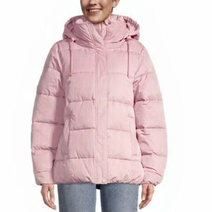 Ripzone Light Baby Pink Puffer Jacket Plus Size Puffer Coat Light Pink Puffer